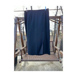 90s Jessica Plus Black A-Line Skirt Knee Length Office Business Sz 24W